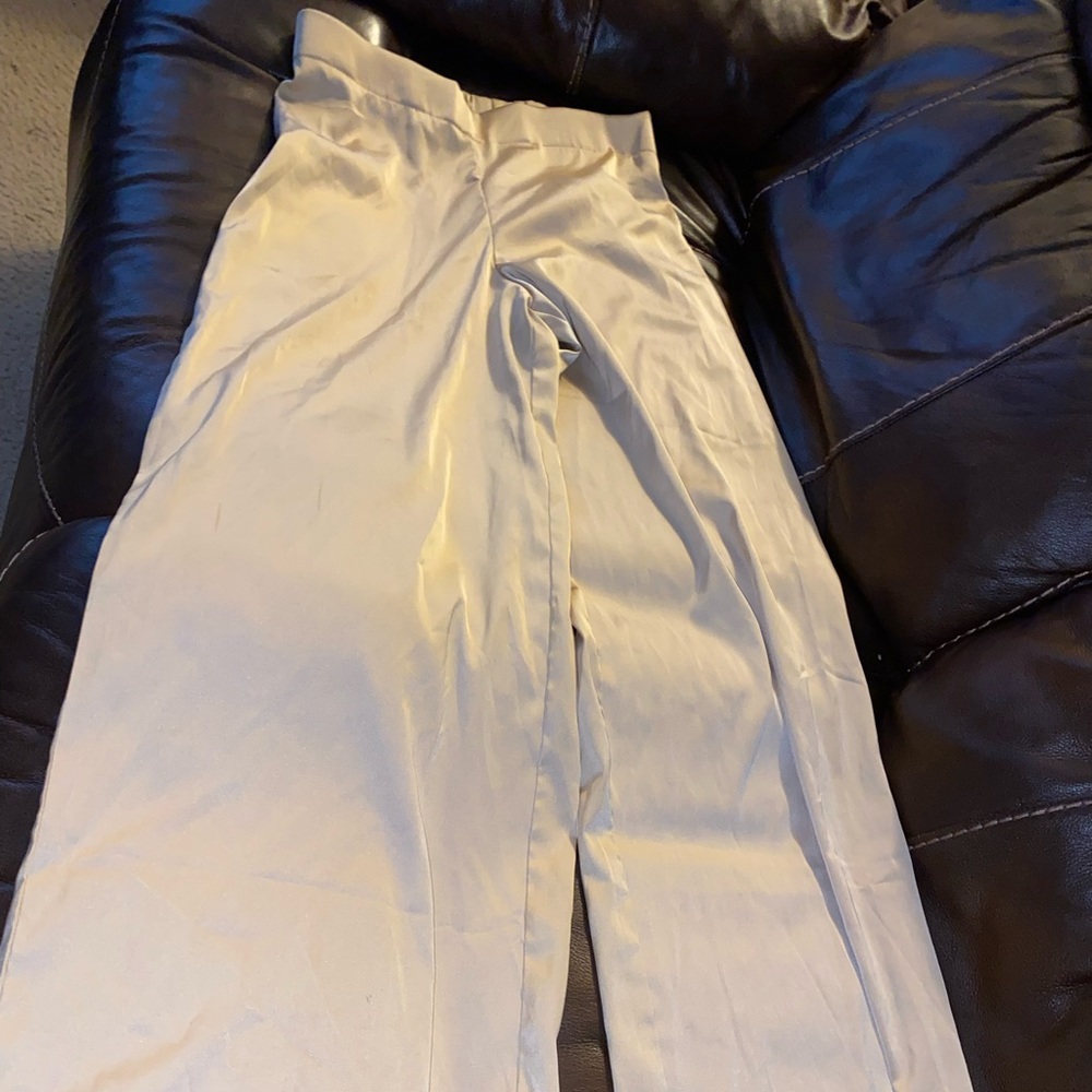 Two piece silk/satin Gold set